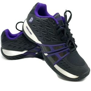 Prince T24 Black Purple Tennis Shoes Sz 7
